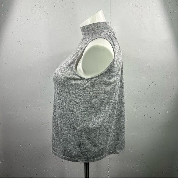Gap Heather Gray Collar Open Wrap Back Tank Top M - Picture 3 of 7